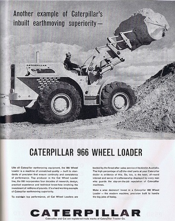 Фронтальный погрузчик модель Caterpillar 966