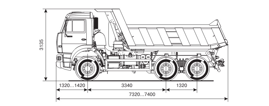 схема самосвала камаз 65111