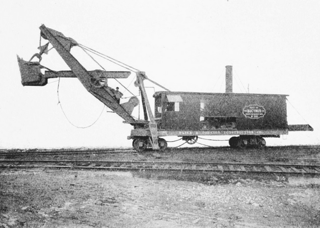 Фото парового экскаватора компании «Bucyrus Foundry»