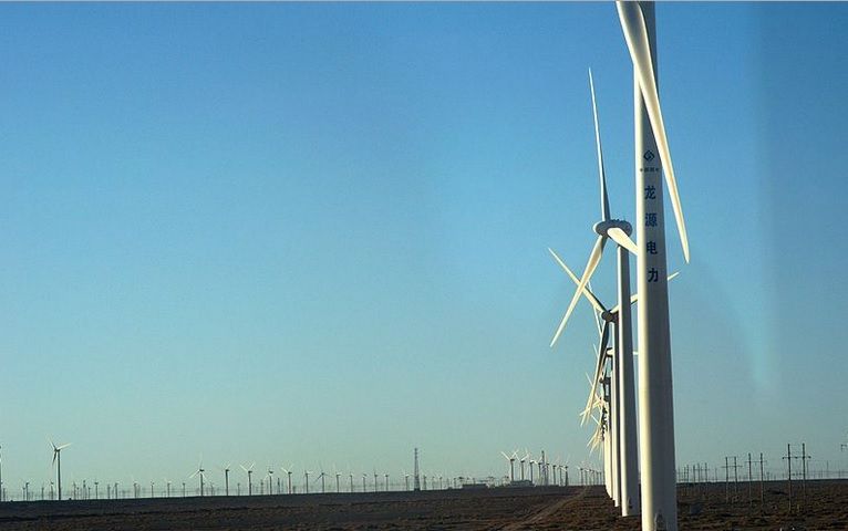 Самая огромная ветроэлектростанция Gansu Wind Farm