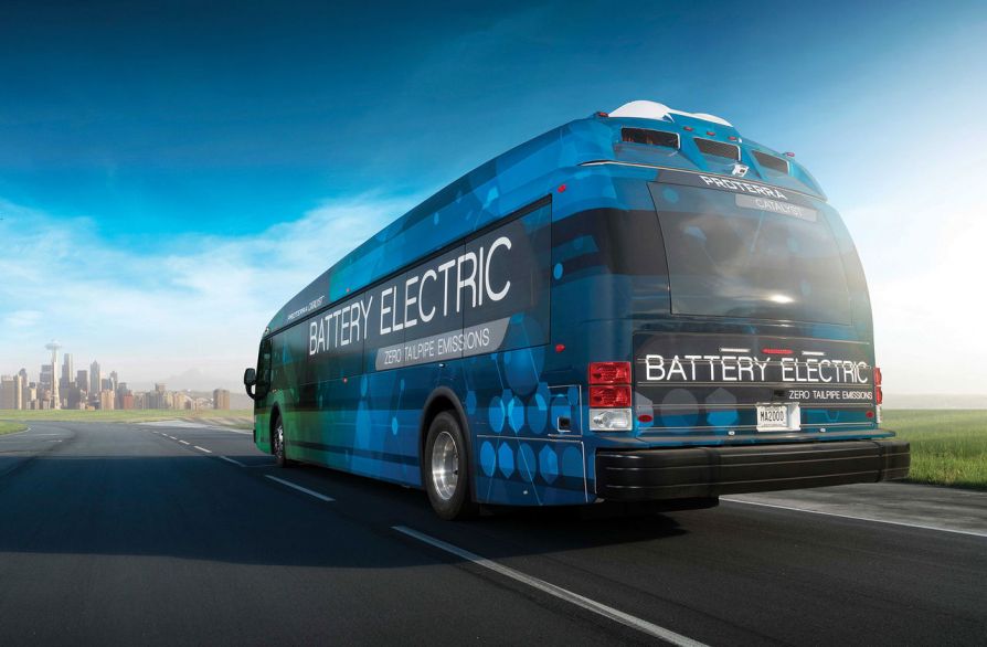 Автобус Prottera Catalyst Е2 вид сзади