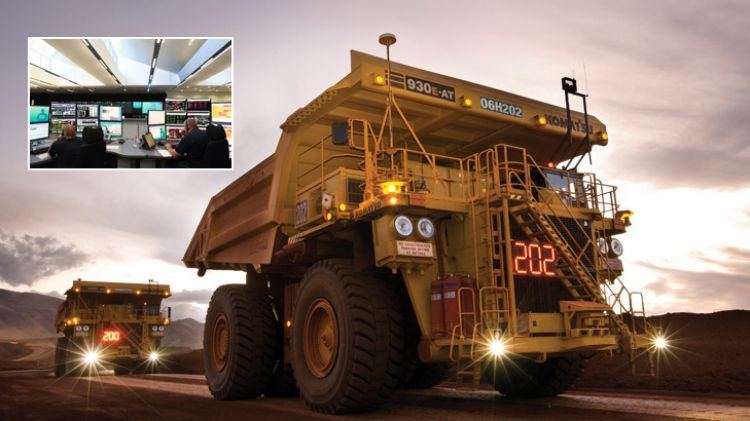 Беспилотные самосвалы Komatsu