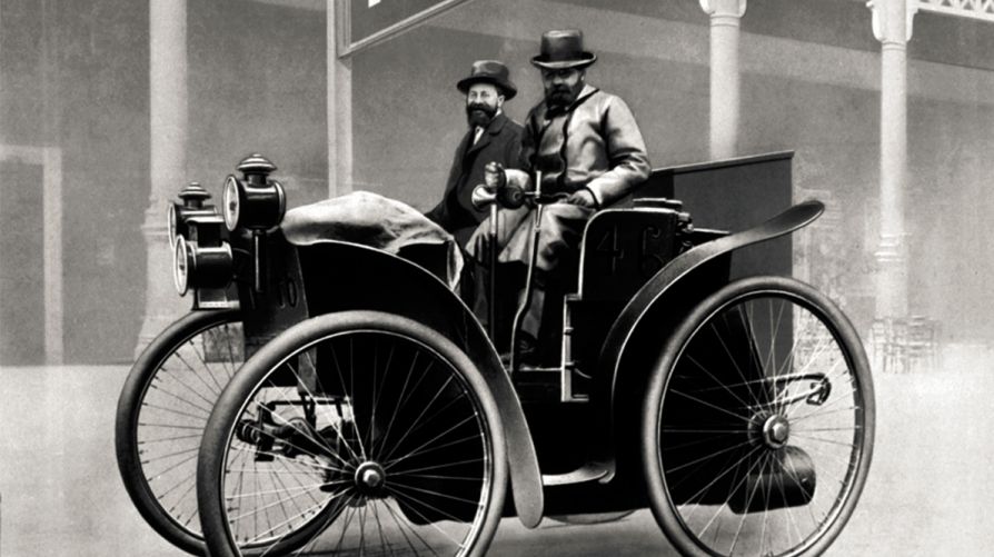  Peugeot "L'Eclair" на первой в мире автомобильной гонке