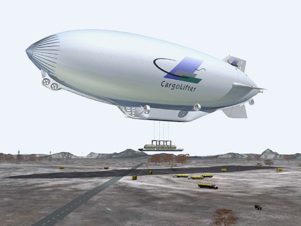 160-тонный кран-дирижабль фирмы Cargolifter AG