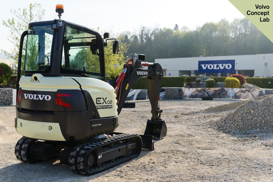 EX2 электрический экскаватор от Volvo