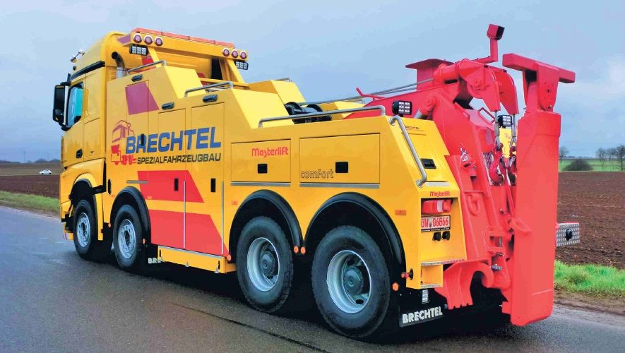 Самый мощный в мире эвакуатор Masterlift Mercedes-Benz Arocs 4163