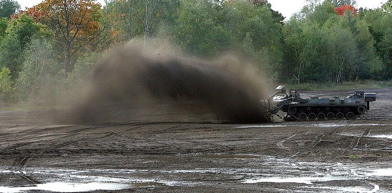 Keiler Panzer в процессе разминирования