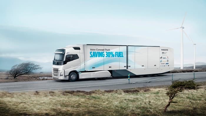Концепт магистрального грузовика Volvo с 30% экономией топлива