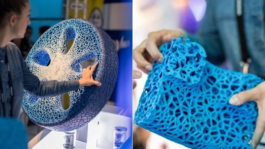 Michelin показал удивительный концепт шины-колеса сделанного на 3D-принтере