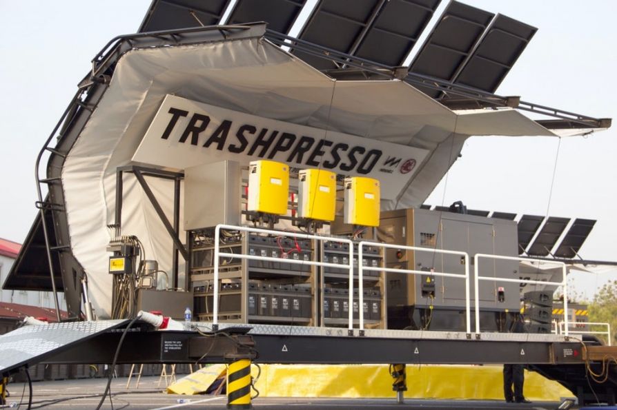 Создан первый в мире мобильный завод по переработке мусора TRASHPRESSO