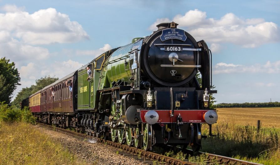 Паровоз LNER Peppercorn Class A1 60163 Tornado установил рекорд скорости