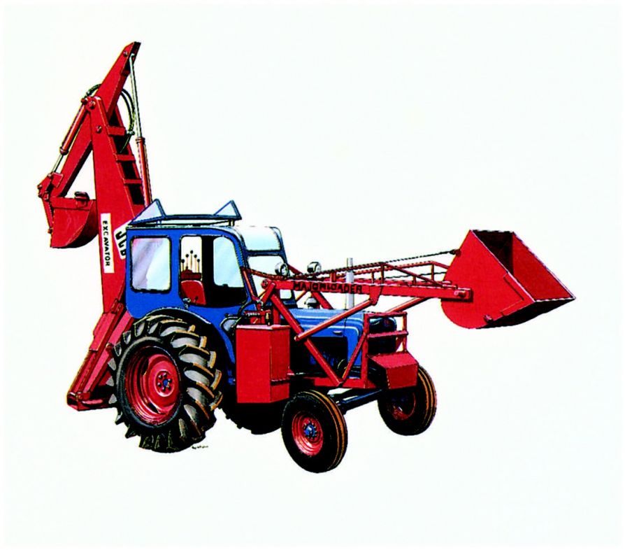 Первый в мире экскаватор-погрузчик JCB3CX