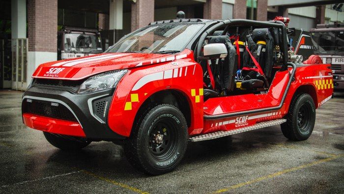 Компактная пожарная машина Red Rhino LF5G «Красный носорог»