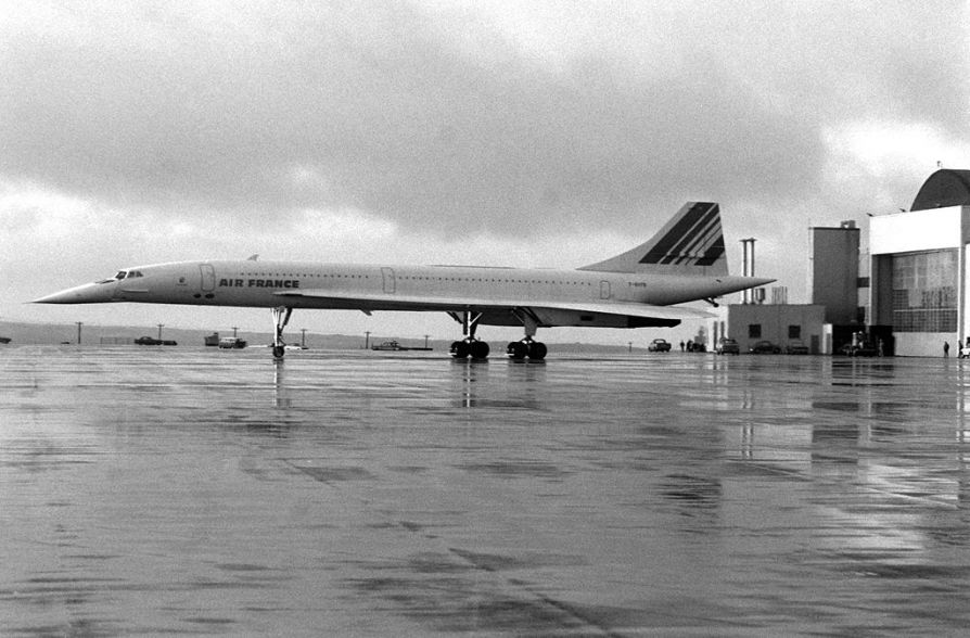 Сверхбыстрый самолет Concorde 1977 год