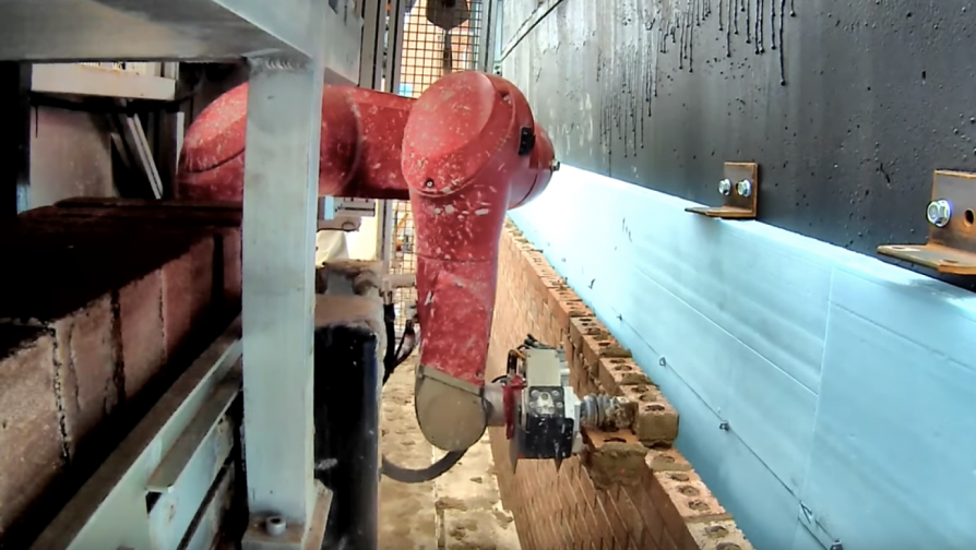 Самый быстрый в мире робот-каменщик SAM100 Сonstruction Robotics