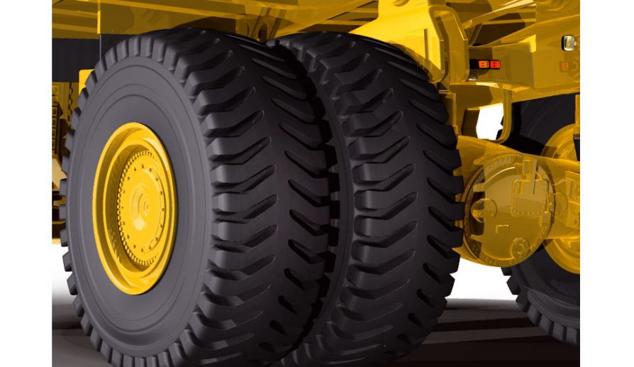 Шины на карьерном самосвале Caterpillar 797