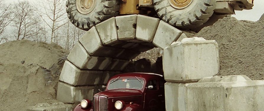Создание туннеля с помощью Zipper truck