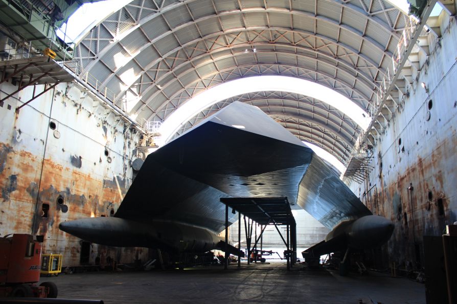 Конструкция единственного в мире стелс-корабля Sea Shadow