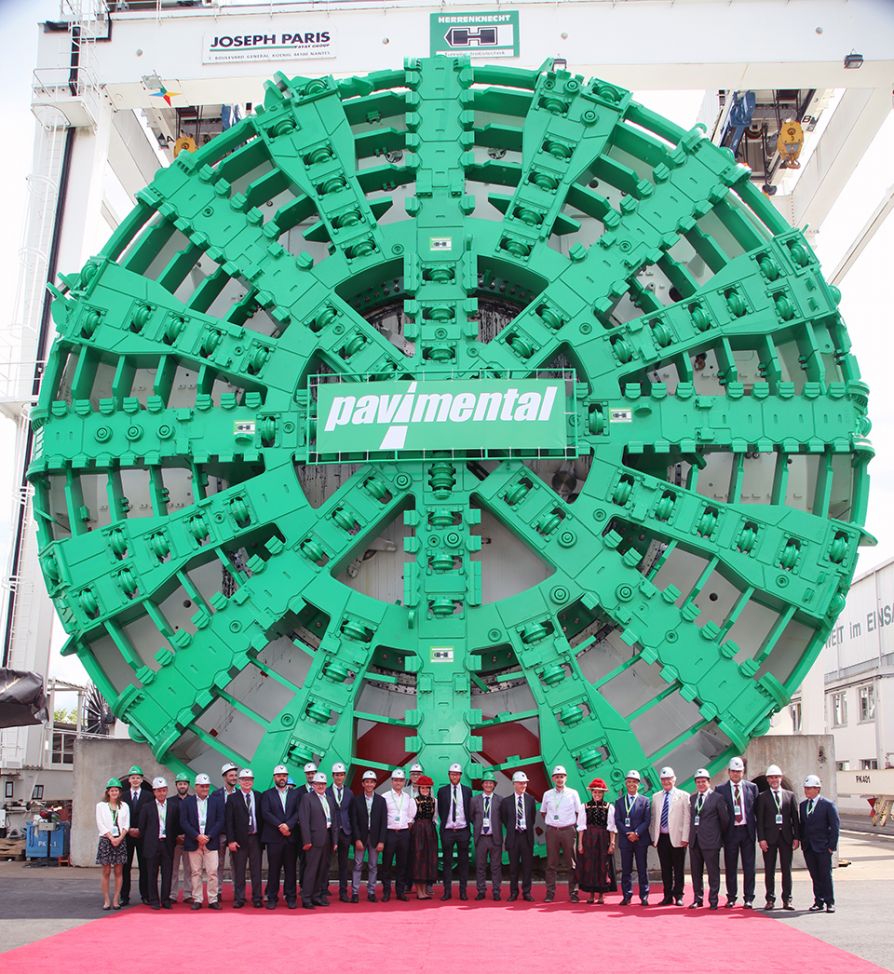 Самая большая в Европе туннелепроходческая машина Herrenknecht EPB Shield