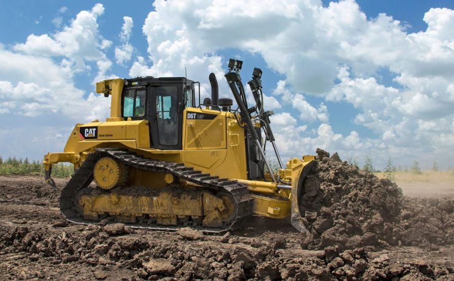Бульдозер Cat D6T с автоматической коробкой передач