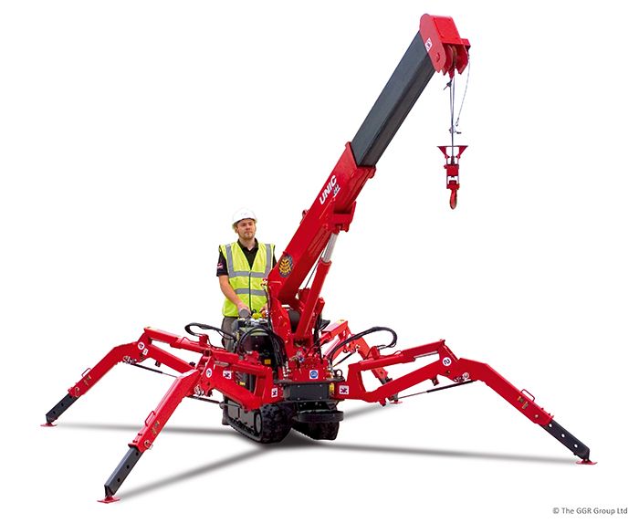 Самый маленький в мире кран-паук Unic URW-094 The world's smallest spider crane Unic URW-094