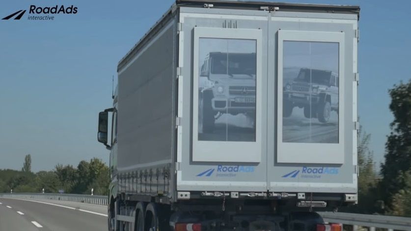 Видеореклама RoadAds на грузовиках